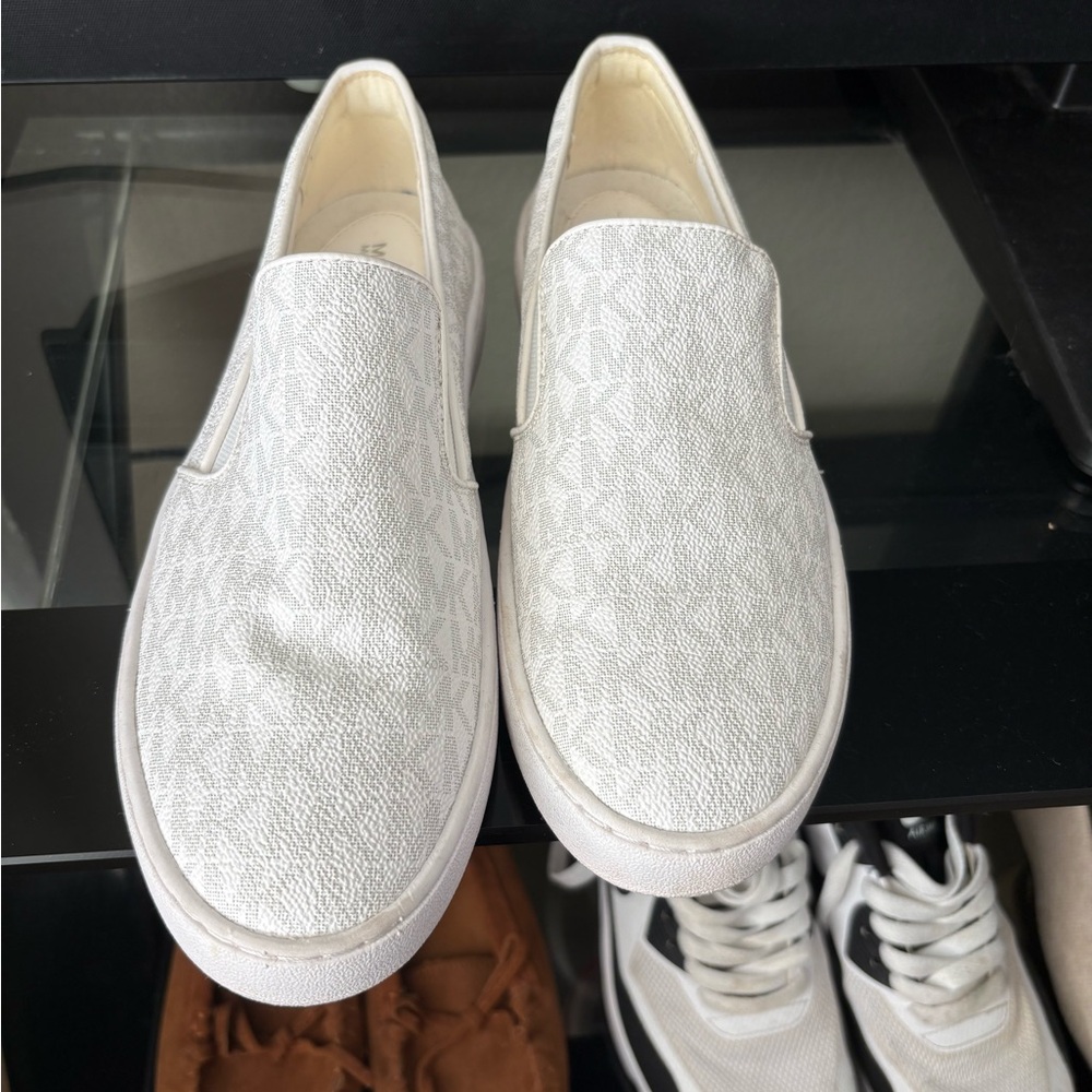 Men's White Slip-On Shoes